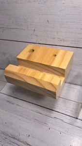 Handgefertigter Holz Telefon Ständer Mehrzweck Dock mit Stift & Kartenhalter, minimalistisch... - Bild 1 von 9