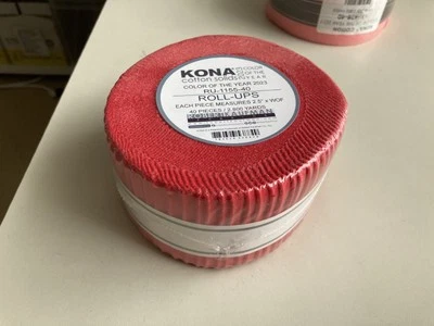 Tela acolchada enrollable de algodón Kona color del año 2023 tiras de 2,5", 40 piezas Foto 1 de 2