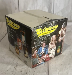 1977 Striptease Spencer Gifts Adult Novelty Playboy Highball 4 Glasses w BOX - Picture 1 of 11