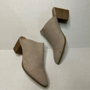 Womens size 10 shoes brown Block Heel Ankle Mule - Picture 1 of 12