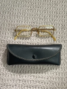 VINTAGE! American Optical 1/20 12k Gold Filled Eyeglasses 5 3/4 With Case - Picture 1 of 5