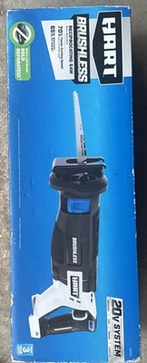 HART HPRS25 20V Brushless Cordless Reciprocating Saw - Black/White (Tool Only) - Image 1 of 4