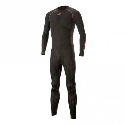 Alpinestars Men's Ride Tech Lite Base Layers 1 Piece Undersuit (Black/Red) - Image 1 of 2