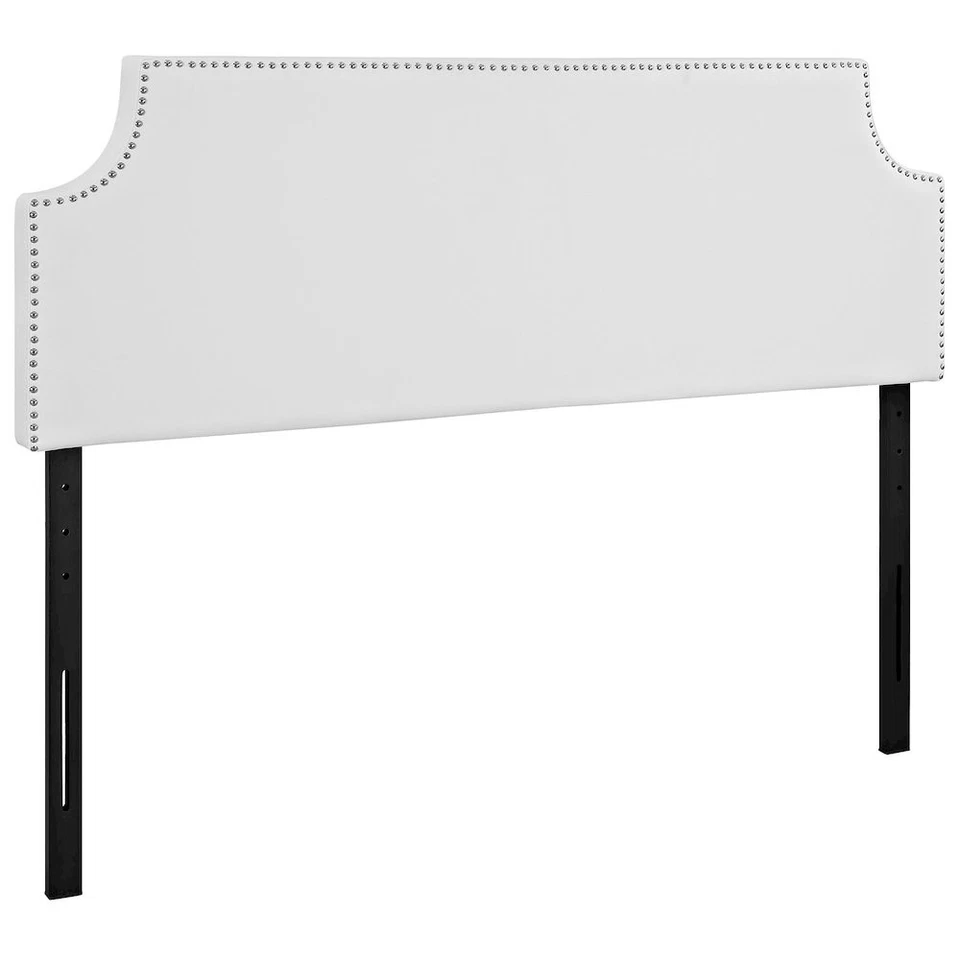 Modway Laura Queen Upholstered Vinyl Headboard in White