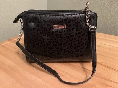 Miche Patent Faux Leather Black Leopard Print And Bag - Image 1 of 3
