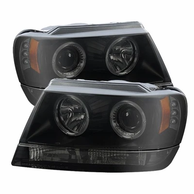 Par de faros proyectores Spyder para Jeep Grand Cherokee 1999-2004 | LED negro Foto 1 de 4