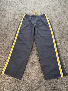 Pantalones antiguos vintage azul marino para hombre S azules holgados pierna ancha forrados pista relajado Y2K - Imagen 1 de 7