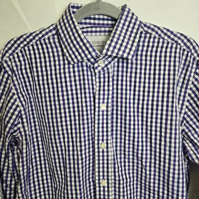 Camisa Ledbury Fine Shirtmaker Gingham Abotonada, Para Hombre Talla 16" 41cm Foto 1 de 4