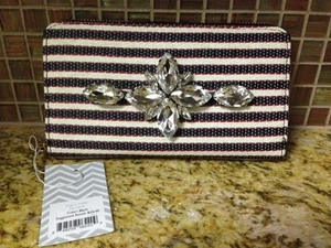 Deux Lux "Capri" Crystal Stripe Wallet NWT {MSRP $58} - Picture 1 of 5