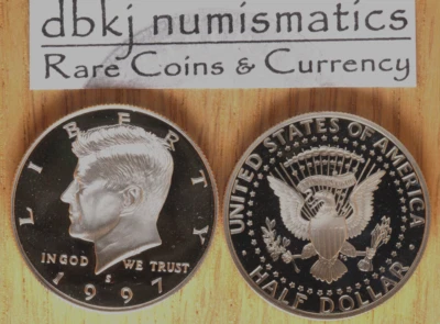 1997 S Clad Proof Kennedy Half Dollar 50¢ - Choice Gem Cameo - Image 1 of 3
