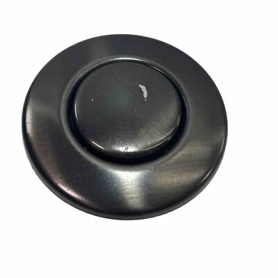 Moen Disposal Air Switch Button Only - Model:AS-4201-BL - Matte Black SCRATCHED - Image 1 of 4