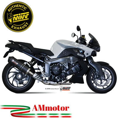 Mivv Bmw K 1300 R 2010 10 Escape Moto Silenciador Slip-On Oval Carbonio Cap - Imagen 1 de 2