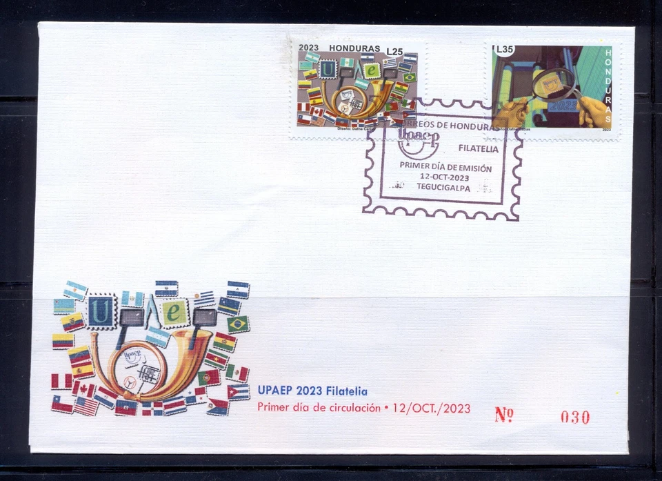 Honduras. UPAEP 2023 philately topic official First Day Cover (FDC). OCT/12/23 - Image 1 of 1