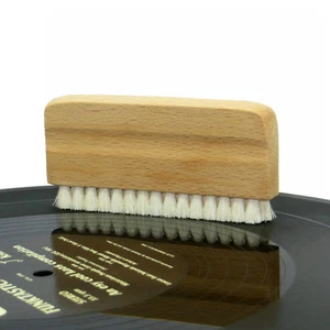 Echte Ziegenhaar Vinyl Schallplatten Reinigungsbürste -- antistatisch - Bild 1 von 4