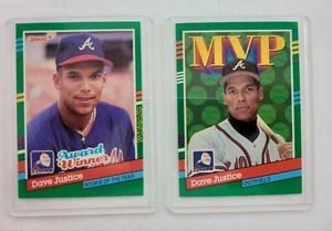 MVP/ROOKIE Dave Justice 91 Donruss Lot (2) Top Zustand. Siehe Bilder. - Bild 1 von 4