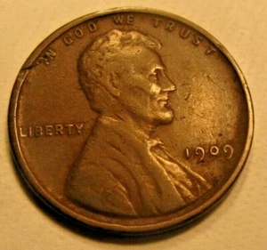 1909-VDB Lincoln Wheat Cent 1c with Rim Crack. (#5130) - Picture 1 of 2