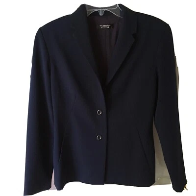 Chaqueta Blazer B Moss Azul Oscuro Mujer Talla 6 Forrada Dos Bolsillos Laterales Foto 1 de 4