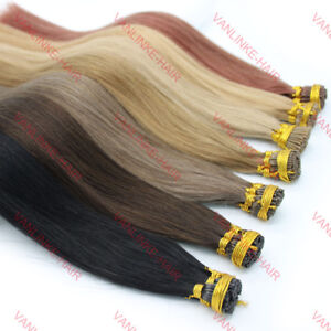16-24inches Pre Bonded Stick/I Tip Remy Human Hair Extensions Straight 100S 50g