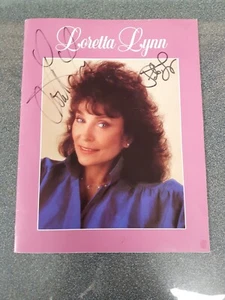 Loretta Lynn and Patsy Lynn Signed Pamphlet Brochure Vintage - Picture 1 of 4