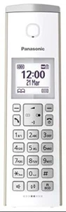 Panasonic Design-Telefon mit Anrufbeantworter & Wecker, Haustelefon (schnurlos), - Zdjęcie 1 z 4