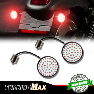 2X Luces LED de señal de giro traseras para Harley Night Train Tour Glide rojas 1156 Bullet Foto 1 de 4