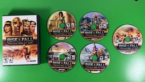PC Game: RISE & FALL CIVILIZATIONS AT WAR (2006) 4 CD Game Disks + DVD Rom - Picture 1 of 14