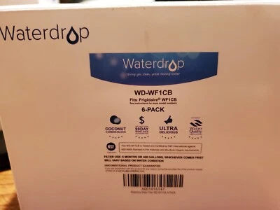Waterdrop WF1CB Replacement for Frigidaire PureSource Water Filter 6pack new OB - Image 1 of 4