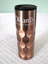 Dillard's Travel Coffee Mug Cup 16 oz Copper "The Style of Your Life"  BPA Free