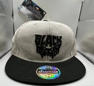 Black Panther Snapback Hat Marvel Brand One Size Fits All - Picture 1 of 3