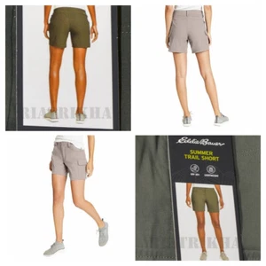 Eddie Bauer Damen Sommer Trail Short grün, grau, schwarz - Bild 1 von 25