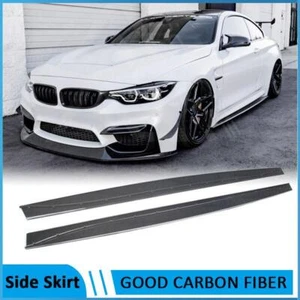 Kit de cuerpo de extensión de faldón lateral de fibra de carbono para BMW F80 M3 F82 F83 M4 2014-17 - Imagen 1 de 12
