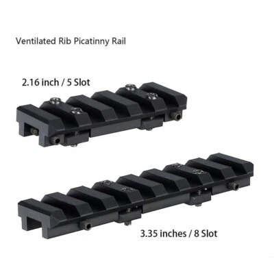 Scope Mount Ventilated Rib Picatinny Rail Dovetail 20mm Base Adapter - Image 1 of 4