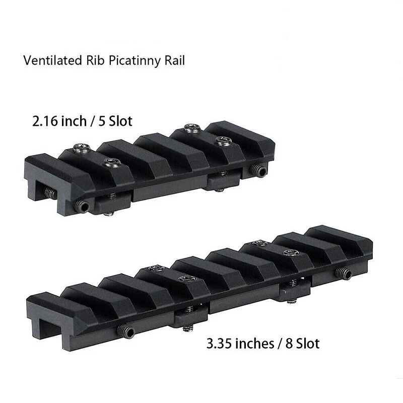 Scope Mount Ventilated Rib Picatinny Rail Dovetail 20mm Base Adapter - Image 1 of 4