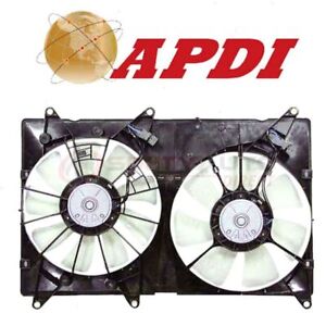 APDI Dual Radiator & Condenser Fan Assembly for 2001-2007 Toyota Highlander tq