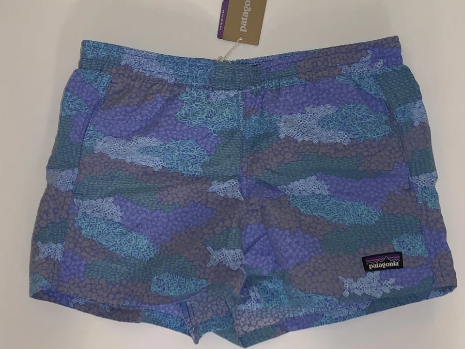 Patagonia Next Wave Youth Girl's Size XL Float Blue Baggie Shorts 4"