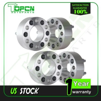 4 X 2" Thick 6x4.5 6x114.3 Wheel Spacers 1/2" Studs Fits 1991-2004 Dodge Dakota - Image 1 of 4