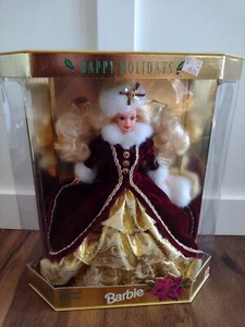 Vintage Happy Holidays Christmas Barbie 1996 NIB Sealed - Picture 1 of 4