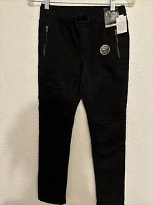 Cat & Jack Boys Stretch Jogger Pants Drawstring Black Size 12 - Picture 1 of 5