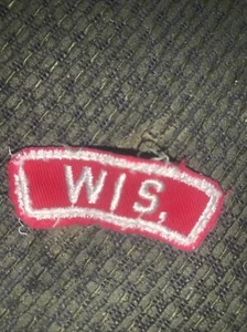 Boy Scout Wis Wisconsin Rojo Blanco Estado Tira BSA - Imagen 1 de 4
