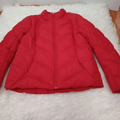 Athletics works Women's Red Puffer Coat Ski Winter Jacket Puffer Sz M - Image 1 of 4
