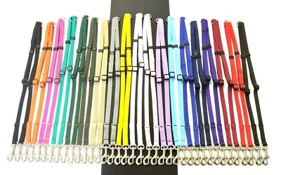 13mm Adjustable 2 Way Coupler Splitter Dog Lead Leash Strong Durable 19 Colours - Image 1 of 4