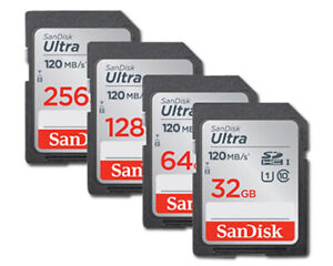 SANDISK ULTRA SDHC SDXC SD C10 256GB 128GB 64GB 32GB 16GB Karta pamięci 140MBs LOT