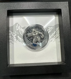 2022 Niue Yeti 2 Ounce Black Proof Silver Coin Mintage Of 600 - Picture 1 of 2