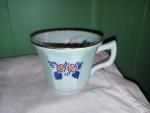 Adams Calyx Ware Georgian Tulip Tea Cup Replacement Blue Floral England - Picture 1 of 4
