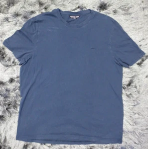 Michael Kors Herren T-Shirt Large Navy Blau Bestickt Rundhals Kurzarm Logo - Bild 1 von 10