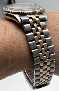 ROLEX Thunderbird Datejust 18K Rose Gold Steel 2 Tone Ref. 1625 cal 1560 Jubilee - Picture 1 of 24
