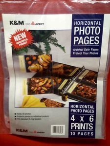  Avery Landscape Horizontal Photo Pages, Acid Free, 4 x 6"Pack of 10 Pages - Picture 1 of 5