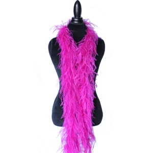 Berry 2ply Ostrich Feather Boa Scarf Prom Halloween Costumes Dance Decor - Picture 1 of 1