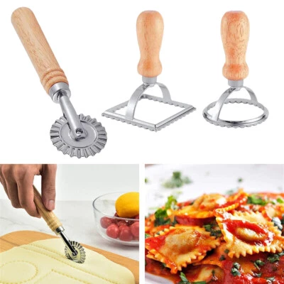3X Ravioli Cutter Set Pasta Press Kitchen Attachment Kit Ravioli Maker Mold