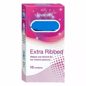 Durex Extra Ribbed Condoms for Men - 10 Count - Picture 1 of 3